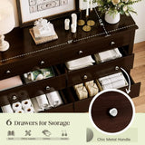 JUMMICO Dresser for Bedroom, 6 Wood Dresser Drawers For Bedroom