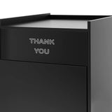Restaurant Trash Can Cabinet with Tray Holder Commercial Trash Can 40 Gallon Garbage Can Cabinet for Restaurants