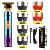 T9 LCD Electric Hairdresser Oil Shaving Head Electric Pusher Carving Electric Pusher Clipper Hair Precision