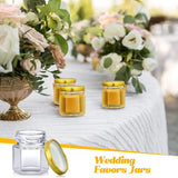 Glass Jars Bulk for Wedding Small Honey Jars with Lids Spice Jars Canning Jars