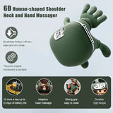 household shoulder and neck massager with temperature control, adjustable