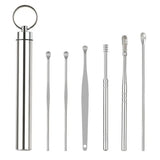 Ear Wax Pickers Stainless Steel Earpick Wax Remover Curette Ear Pick Cleaner-MD DC PRINT