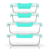 80 oz and 36 oz]Extra Large Glass Food Storage/Baking Containers Set with Lids