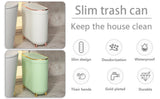 Luxury Large Capacity Trash Can Gold Luxury Trash Can High push Plastic Kitchen Trash Can with Lid Bathroom Trash Can
