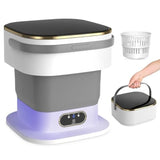 Portable 15L Mini Washing Machine with Spin Basket 3 Modes for Apartments Dorms Camping Foldable