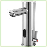 Motion Activated Sensor Hands Free Auto Off 1 Hole Commercial Infrared Brass Basin Faucet Adjustable Cold Hot Single Handl