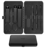 Precision 8 Pieces Men's Nail Grooming Travel Kit, Stainless Steel Manicure Set with Fingernail