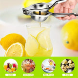 2-Pack Manual Citrus Juicer, Heavy Duty Lemon Orange Squeezer with Non-Slip Grip