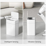 Motion Sensor Trash Can with Lid，13/17L Automatic Small Slim MD DC PRINT
