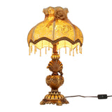 European Gold Table Lamp, 100-260V Bedside Desk Light, Table Lamp