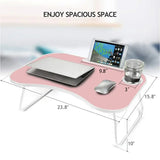 Laptop Stand for Bed ,Portable Lap Desk,23.8"*15.8"*10" Perfectly sized to use on long car trips, in bed