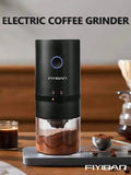 1pc USB Rechargeable Electric Coffee Grinder, Compact Portable Coffee Grinder With Professional Ceramic Grinding Core And Adjustable Grind Settings, Suitable For Home, Office,