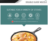 3pcs Cast Iron Skillet 14/16/20cm – Oven Safe Frying Pan for Omelette & Pancake