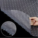 Transparent Wheelchair Cushion  Scratch Resistance Convex Nail Bottom Slippery Office Rolling Chair Mat
