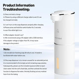 Touchless Foaming Soap Dispenser, 10oz/300ml Automatic with Adjustable Volume Control, Rechargeable