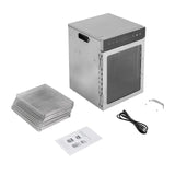 Commercial 650W 12-Tray Food Dehydrator w/ Touchscreen & LED - Stainless Steel