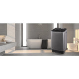 Full Automatic Washing Machine for RV, Camping, Apartment, Dorm: Dark Grey Portable Washer with LED Display,