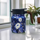 1000ml Vintage Floral Tea Kettle Stainless Steel Insulated Tea Pot Built-in Infuser