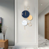 Modern Big Wall Clock, Battery Operated Silent Non-Ticking for Kitchen,Gold