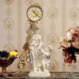 Mantel Clocks Grandfather Home Decor Art Pendulum Clock Desktop