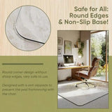 Office Chair Mat for Carpet and Hardwood Upgraded 36" x 48" Dual Use Tempered Glass Chair Mat for Chair