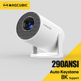 Magcubic Projector HY300 Pro 8K 1080P Outdoor Projetor Android 14 Dual