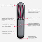 Hair Straightening Comb, Negative Will Not Damage Hair, Wireless and Portable for Home Use, Rechargeable Hair Straightener, Dual-Purpose Electric Hairdressing Comb