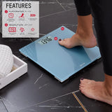 Digital Glass Bathroom Scale for Body Weight, Accurate High Precision and Durable Platform, Digital Weighing