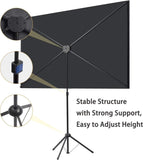 80 Inch Portable Projector Screen with Stand for Outdoor Movies, Lightweight