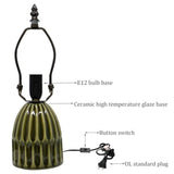 Tiffany Lamp Stained Glass Mushroom Table Lamps 6X6X12.5 Inch Style Small Night Light