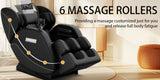 Full Body Massage Chair with Heating, Airbags, Foot Roller & Touch Screen