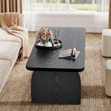 Tribesigns Farmhouse Rectangular Coffee Table, 47.24-Inch w/ Sturdy Base