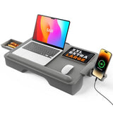 Lap Desk with Cushion for Home Office Use, Bamboo Material