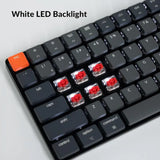 84-Key Slim Wireless/Wired Mechanical Keyboard with LED Backlight