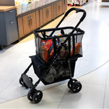 Portable Shopping Cart Multifunctional Collapsible Grocery Cart Removable Basket Personal Shopping Cart