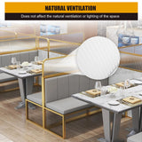 Screen Divider, Translucent Table Partition Divider, 39.4X11.8In Commercial Decorative Privacy Screen