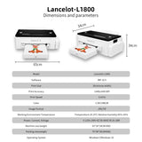 DTF Printer with free laptop L1800 Printhead and Oven bundle highspeed for A3 30cm Clothes Inkjetd with PET Fil