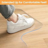Desk Chair Mat for Hardwood Floor 48"×36" Office PVC Computer Chair Mat Floor Protector