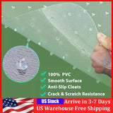 Transparent Wheelchair Cushion  Scratch Resistance Convex Nail Bottom Slippery Office Rolling Chair Mat