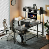 JHK 67" L Shaped Gaming Desk Corner Desks for Compact Spaces with Keyboard