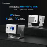 Magcubic HY350GTV Projector with 4K TV stick 1080P 900 ANSI  Native