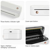 PeriPage P40 Portable Thermal Printer Wireless Inkless Mobile Printer For Travel Office School Home