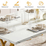 Tribesigns 63-Inch Rectangular Dining Table for 4 to 6, Modern Kitchen Table