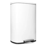 Step Kitchen Trash Can, Stainless Steel 50 Liter Trashcan for Home Office Bedroom Garage Living Room Bathroom