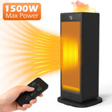 1500W Electric Heater Portable Tabletop Space Heater Household 3D Flame