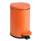 TIPGO 1.2 Gallon Small Trash Can with Lid 4.5L Mini Step Bin Stainless Steel