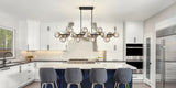 Mid Century Modern Chandelier 16-Lights Sputnik Chandelier 54in Chandelies