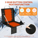2PCS Heated Stadium Seat for Bleachers with Back and Cushion 3 Gear Heating