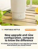 Travel Folding Kettle Outdoor Portable Small Folding Kettle 304 Stainless Steel Electric Kettle