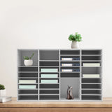 36 Compartment Literature Organizer, Rounded Corners Storage Cabinet,for Files